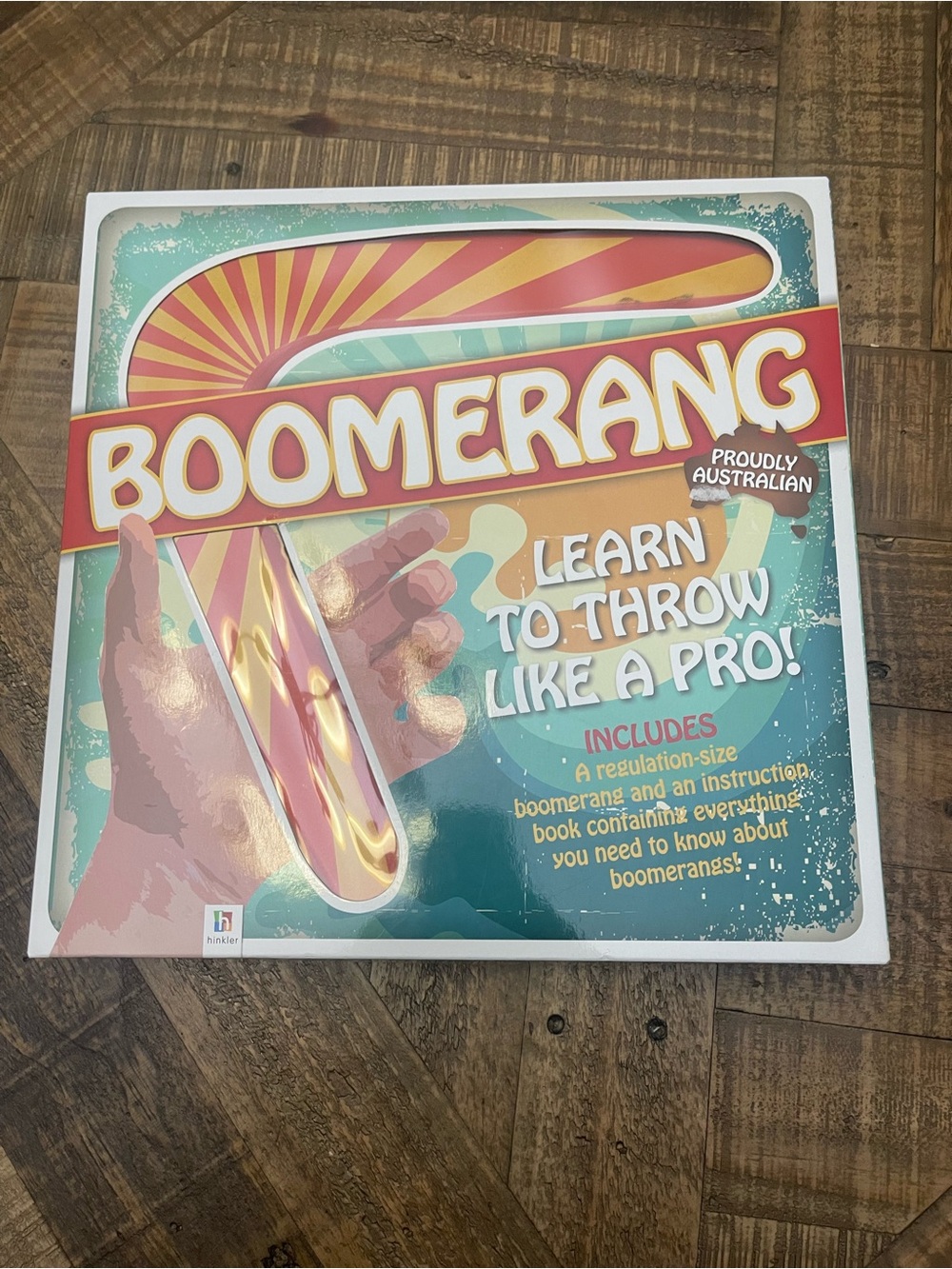 Boomerang Learn to Throw Like a Pro - Teal & Red Box